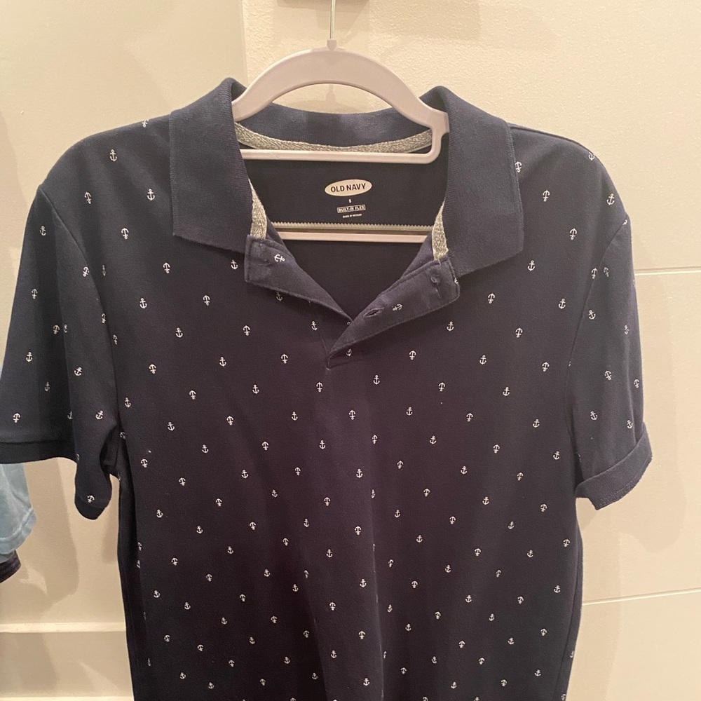 Navy Blue Anchor Old Navy Polo (multiple colors for sale on my profile)
